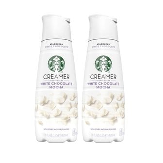  Starbucks2X  스타벅스  화이트  초콜렛  모카  크리머  828ml