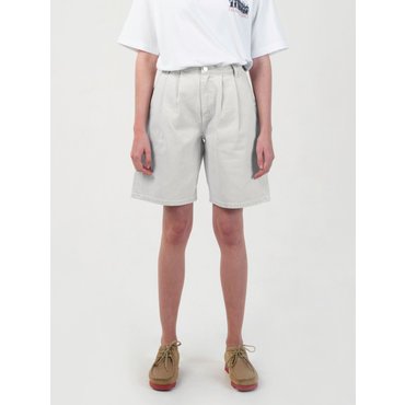 골스튜디오 [코엑스몰] 반바지 WOMENS GARMENT DYED TWILL BERMUDA SHORTS-CREAM