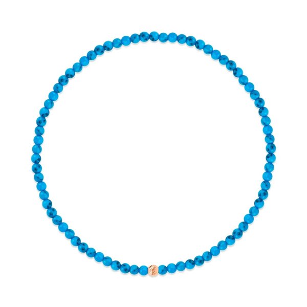 [비앤비골드] 14K 쁘띠 컷팅볼 터키석 소원 팔찌 CHB41121