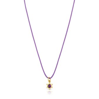 TOUS Magic Nature necklace with amethyst and lilac cord/목걸이/111372580