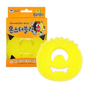 몬스터블럭 수세미 1매ㅣ양면 거품 국내제조