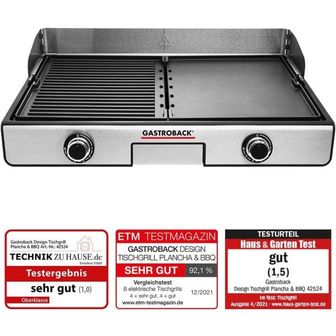  독일 가스트로박 그릴 GASTROBACK Electric Design Table Grill Plancha BBQ 1564259