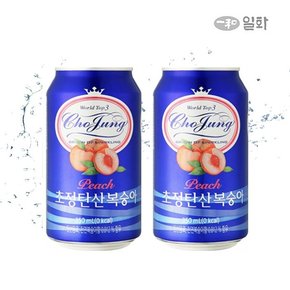 [본사직영] 초정탄산수 350ml 그린애플 + 복숭아 각 24캔 총 48캔