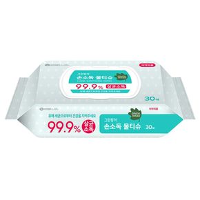 물티슈 손소독 캡형 살균 30매 프리미엄