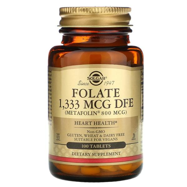 미국직구 Solgar 솔가 엽산 폴레이트 폴릭엑시드 800mcg 100정 Folate