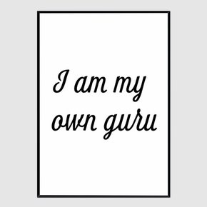 모던 슬림액자 I am my own guru A3사이즈