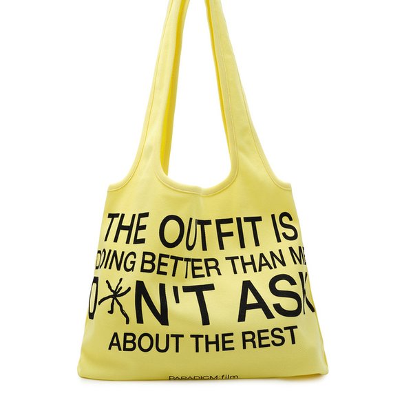 [Ep.02] Over Typo Tote Bag (Yellow)