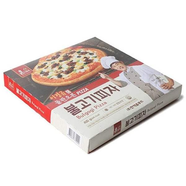 확대된 대표 냉동식품 즉석피자 혼담은 불고기피자 간식 400g