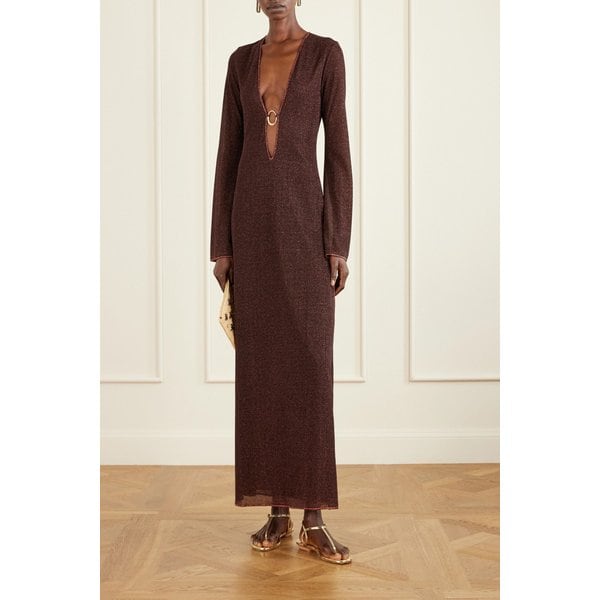 루미에르 메탈릭 스트레치 니트 카프탄 46376663162983016