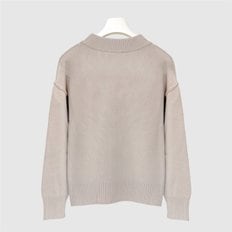 빅 하트 로고 남여 울 가디건 UKC006 018 2713 LIGHT BEIGE/OFF WHITE [AIC152be]