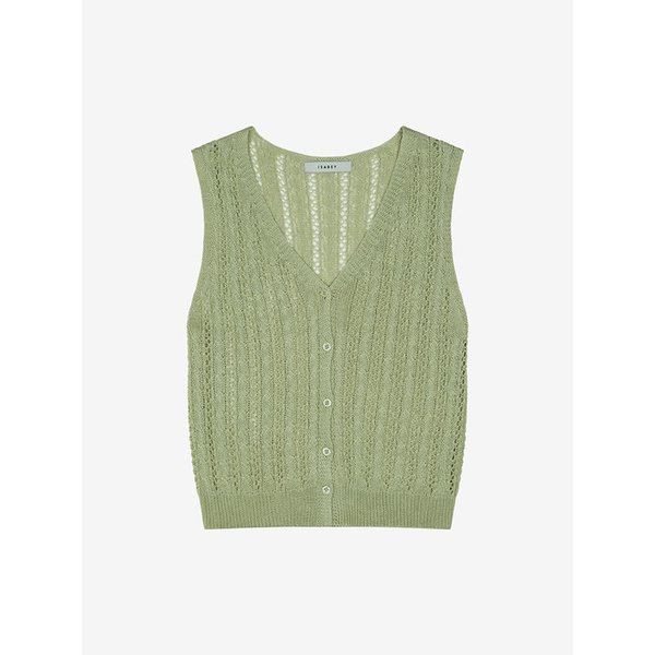 케이블 버튼업 니트 베스트 (VMVCE2981)