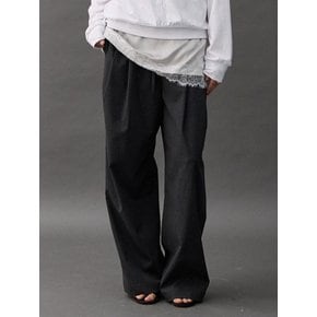 TIDE STRIPE SLACKS - CHARCOAL