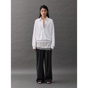 TIDE STRIPE SLACKS - CHARCOAL