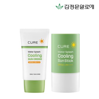 김정문알로에 큐어 쿨링선스틱+쿨링선크림40ml