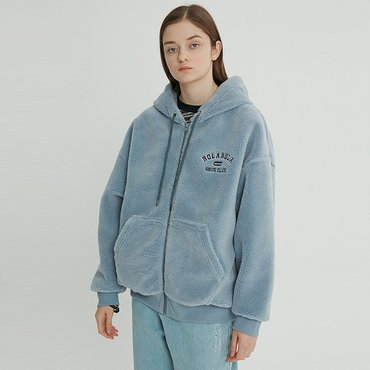 로라로라 (HZ-21722) FLEECE HOOD ZIP-UP BLUE