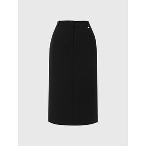 릴리 에이치라인 미디 스커트_블랙 / LILY H-LINE MIDI SKIRT_BLACK