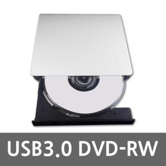 제이큐 USB Slim 외장형 DVD RW ODD 3.0 화이트