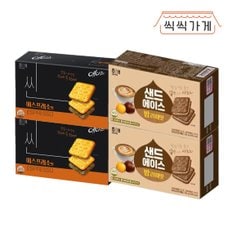 씩씩가게 샌드에이스 밤라떼맛 204g x 2ea + 에이스 씬 에스프레소 291g x 2ea