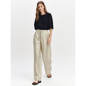 Acetate Banding Pants BEIGE