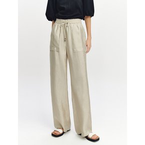 Acetate Banding Pants BEIGE