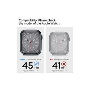 Apple Watch 8 케이스 스테인리스 TPU 밴드 일체형 메탈 핀버클 상처