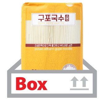  구포국수 소면 3kg 6개 1박스