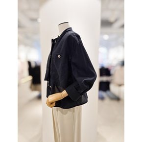 [파주점] 실크 배색 플랩 하이넥 자켓 CR4A0JK411