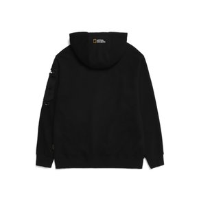 루코스 스몰 로고 소매포켓 후디 N223UHD020 CARBON BLACK