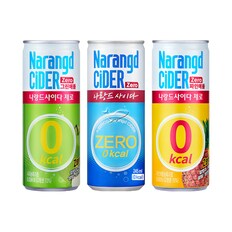  나랑드사이다 245ml/ 5캔+그린애플 245ml/ 5캔+파인애플 245ml/ 5캔 총15캔