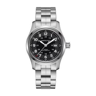  해밀턴 H70455133  카키 필드 오토 남성 메탈 시계