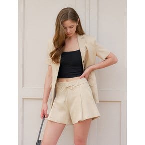 Summer Linen Flare Shorts / Beige(2color)