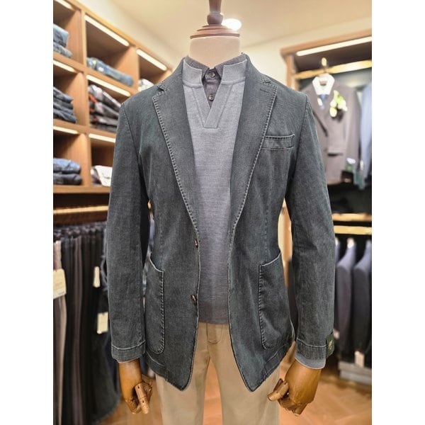 [여주점] 코오롱 브렌우드 남성 셀렉션 데님라이크 면워싱 자켓 BRJCS26811NYX