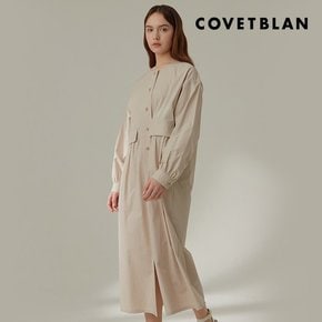 COVETBLAN  오버핏 라운드넥 원피스V212MOP106W