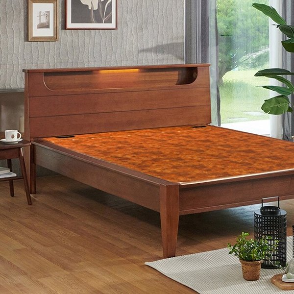 [건강한수면] 전자파차단 온돌침대 (퀸) 황토숯볼 HM041