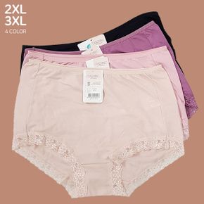 베이직 면 레이스 팬티 빅사이즈 3XL
