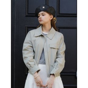 COTTON BLOUSON JUMPER_KHAKI