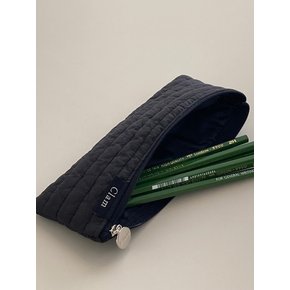 flat pencilcase _ Soft black