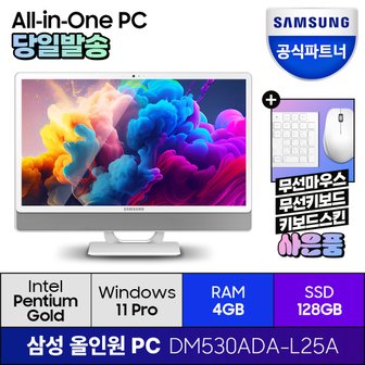 삼성 올인원PC DM530ADA-L25A (RAM 4GB/SSD 128GB) 윈도우11프로  일체형PC