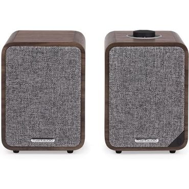  영국 루악 오디오 RUARK AUDIO MR1MK2WALNUT MR1 Mk2 Active Bluetooth Speakers in Rich Walnut