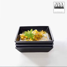 250℃ 정사각 접시 (10cm) - 블랙