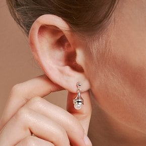 [sv925] pearl tears earring