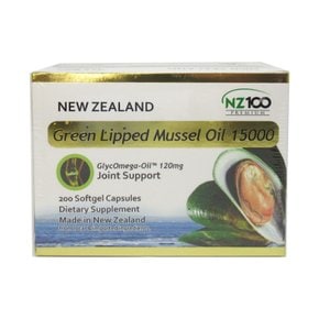 NZ100 GLM 초록입홍합 오일 15000 200캡슐