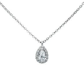 14K 랩다이아몬드 튜베로즈S 0.25ct 목걸이