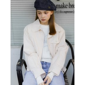 COTTON BLOUSON JUMPER_IVORY