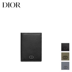 디올 Dior CDIcon 버티컬 2단 접이식 카드 홀더 지갑 월렛