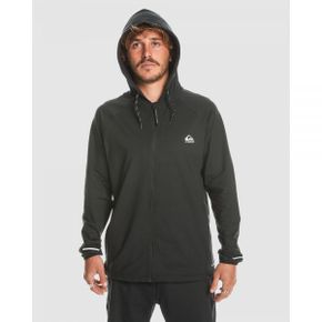 5023994 Quiksilver Mens Knit Training Technical Zip Up Hoodie - BLACK