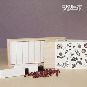 맛있는家 명장 오숙경 담꽃 국내산 수제 팥양갱 목함 고급형 선물세트
