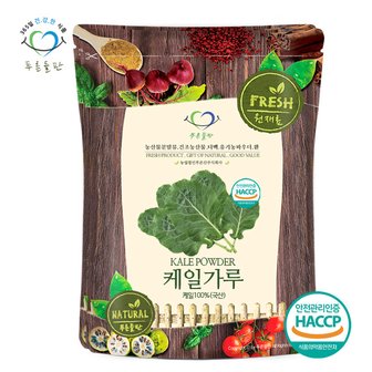 푸른들판 국내산 케일 가루 분말 100% haccp 인증 500g