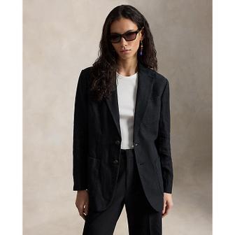 폴로 랄프 로렌 여성 싱글 브레스트 리넨 블레이저(WMPOOTWN5V20372001)