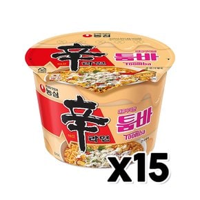 농심 신라면 툼바 큰컵사발면 113g x 15개